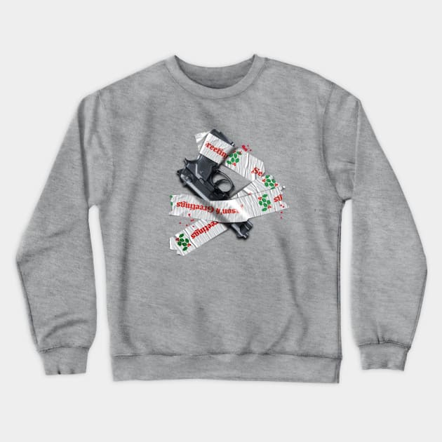 Die Hard – Gift Wrapped Gun Crewneck Sweatshirt by GraphicGibbon